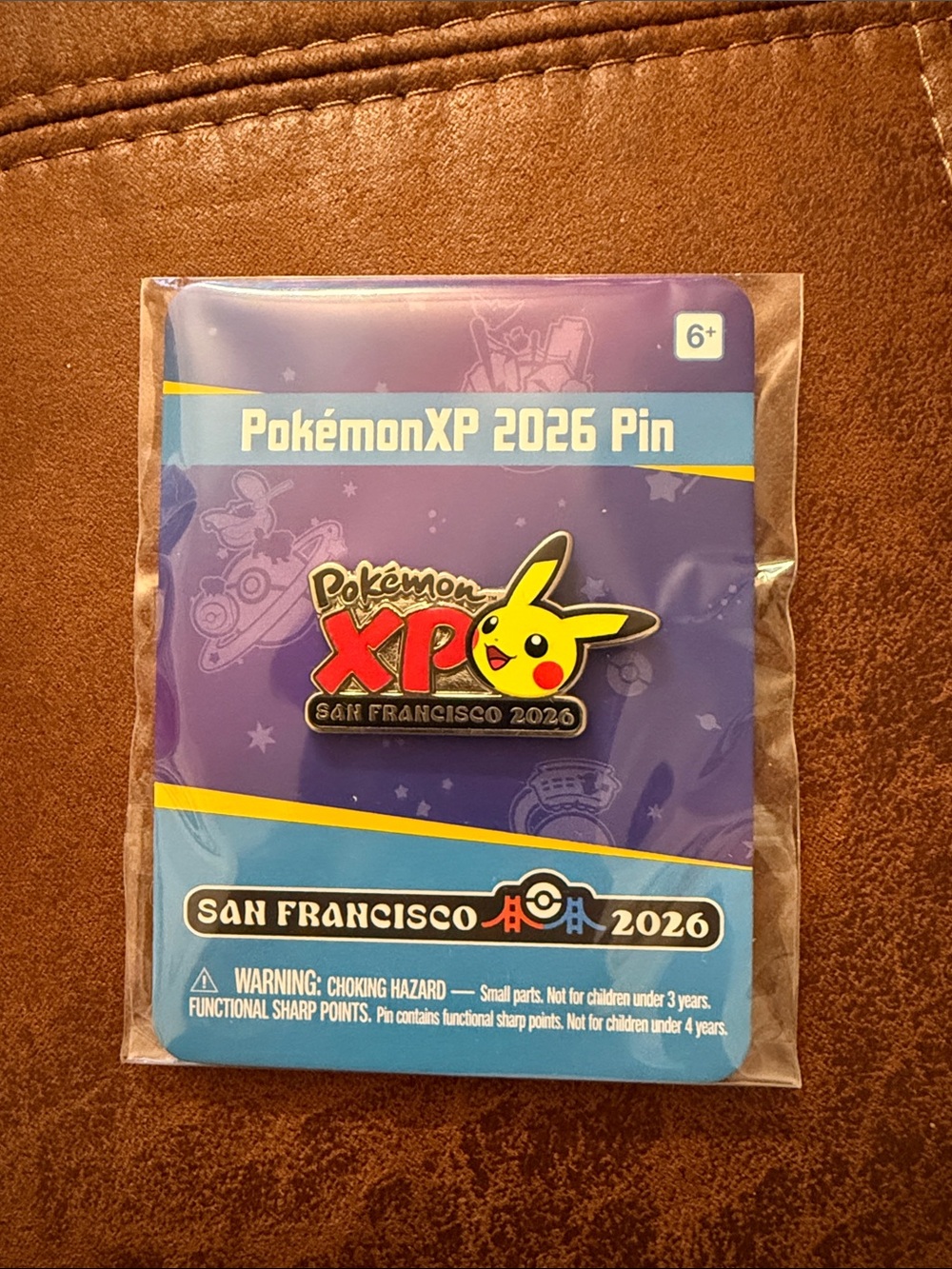 Pokémon XP 2026 San Francisco World Championships Pin Sealed